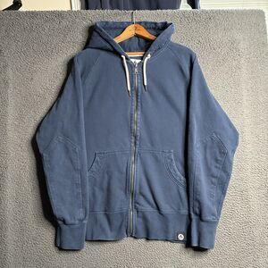 American Giant Full Zip Hoodie Jacket Heavyweight Made in USA Blue XL